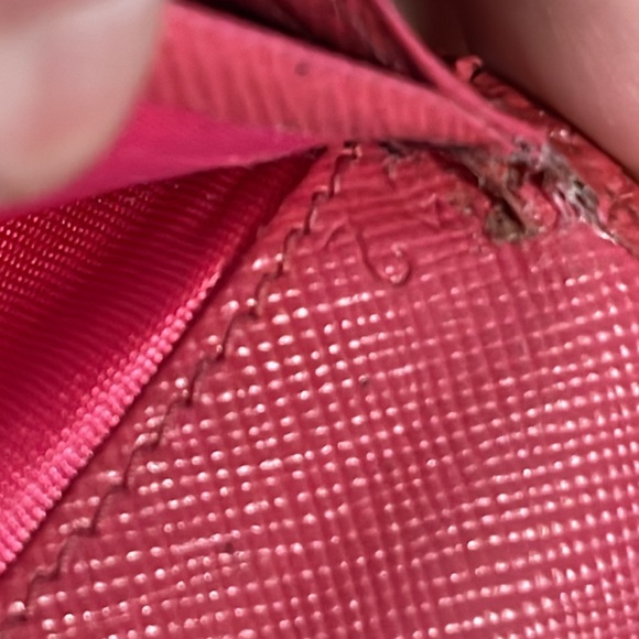 Authentic Prada wallet with unbranded D-ring & unbranded metal strap (repainted) - Picture 7 of 15